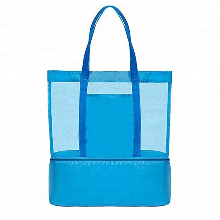 Txais customized logo thiab packing tsis woven foldable insulated txias hnab