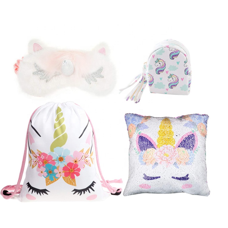 Factory Free sample Reindeer Plush Toy -
Unicorn Gifts Unicorn Drawstring Backpack / Coin Purse / Eye Mask / Car Body Pillow for Party Christmas – V-FOX detail pictures