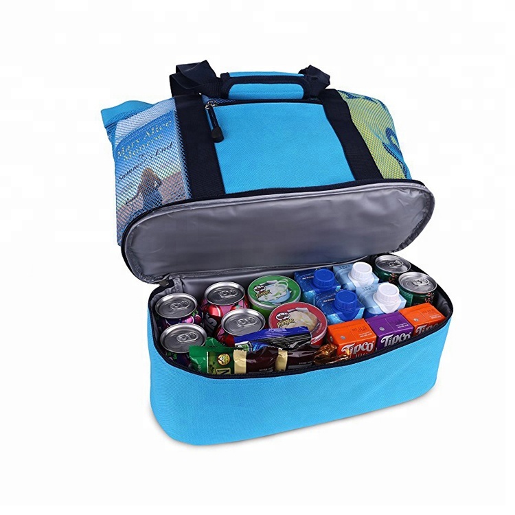 High quality hana ruwa al'ada rairayin bakin teku Tote Bag mai sanyaya da fikinik mai sanyaya jakar