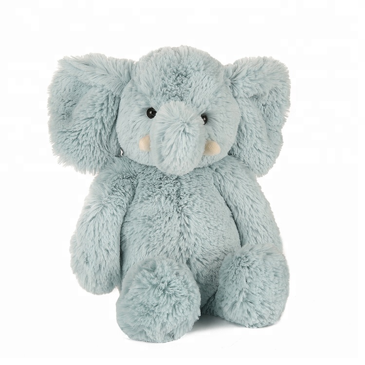 supply super soft stuffed elephant toy blue elephant soft toy for infant
