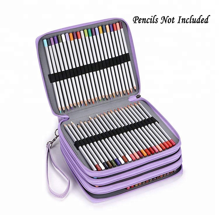 Wholesale Giant Plush Teddy Bear -
PU Leather Large Capacity Carrying Case Watercolor Pencils Crayola Colored Pencils Marco Gel Pens with Zipper – V-FOX detail pictures