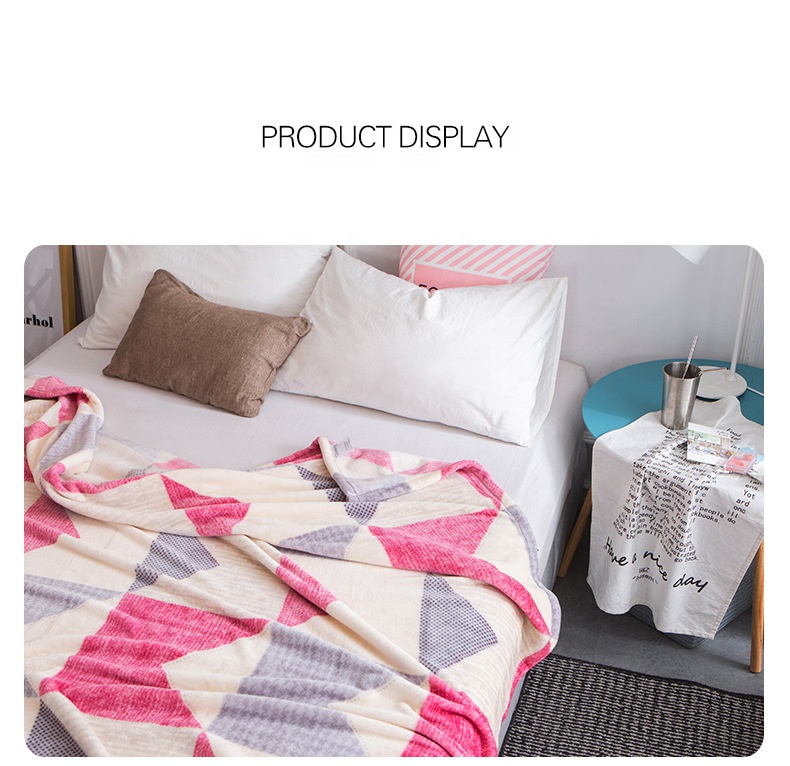High Quality for Beer Can Cooler Bag -
Alibba Express Geometric 100 Polyester Soft Flannel Coral Fleece Quilt Children Nap Blanket Kids Mink Baby Blanket – V-FOX detail pictures