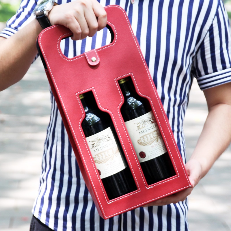 Hot New Products High Quality Kids School Bags -
Factory Wholesale Christmas Gift Wine Gift Box Double Empty Leather Wine Box Wine Carrier Bag For Business Christmas Holiday – V-FOX detail pictures
