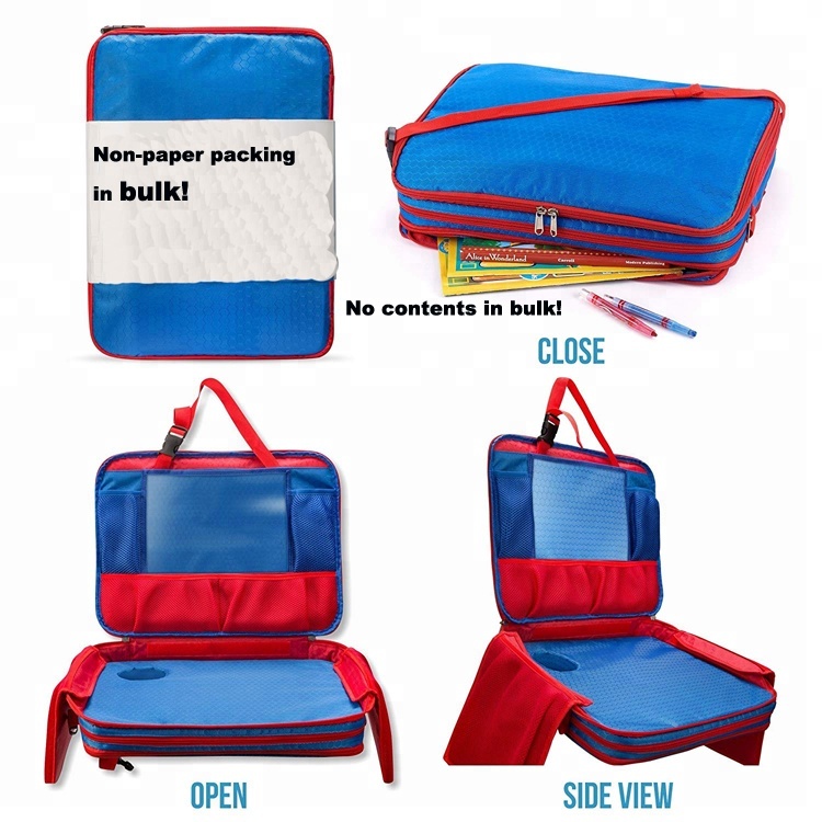 Factory directly supply Stuffed Dog -
Multi-function novelty safety design folding potable kids travel tray bag – V-FOX detail pictures