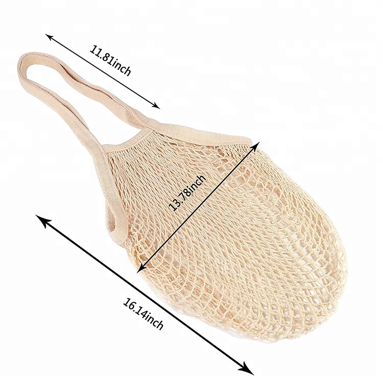 Fast delivery Baby Sleeping Bags -
Eco-friendly portable washable net shopping tote string organizer reusable cotton mesh bag – V-FOX detail pictures
