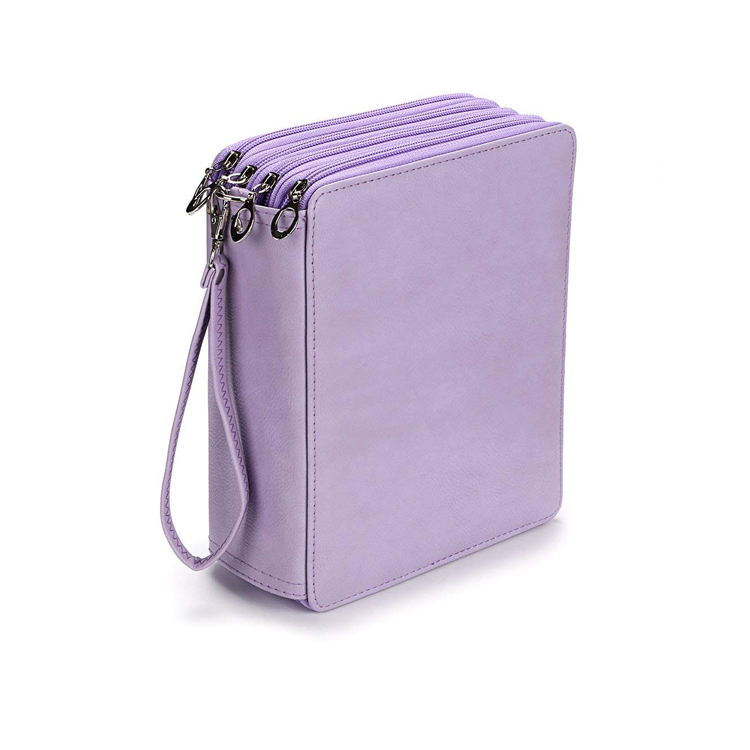 Wholesale Giant Plush Teddy Bear -
PU Leather Large Capacity Carrying Case Watercolor Pencils Crayola Colored Pencils Marco Gel Pens with Zipper – V-FOX detail pictures