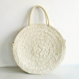 Gburugburu Natural ọka husk ahịhịa beach Bag Now rattan Akpa maka Beach Ezumike