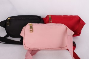 Printed design colorful Nylon Sport running waist bag and fanny pack