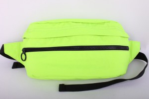 Yeni moda oem xüsusi logo çap sublimasiya parlaq rəng bel çantası