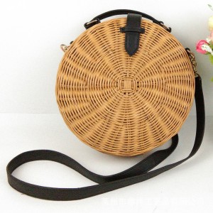 Strooi Rattan Round Beach handsak